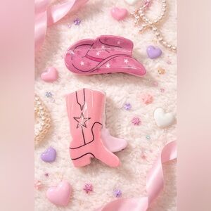 ✨ Pink Cowgirl Hair Clips ✨